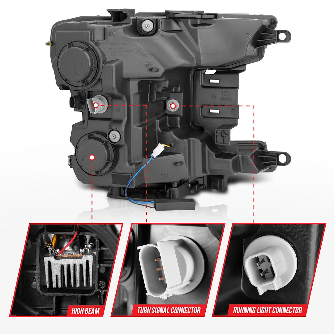 Anzo Usa 111519 Headlight Assembly||||88||a1r111519||2001980