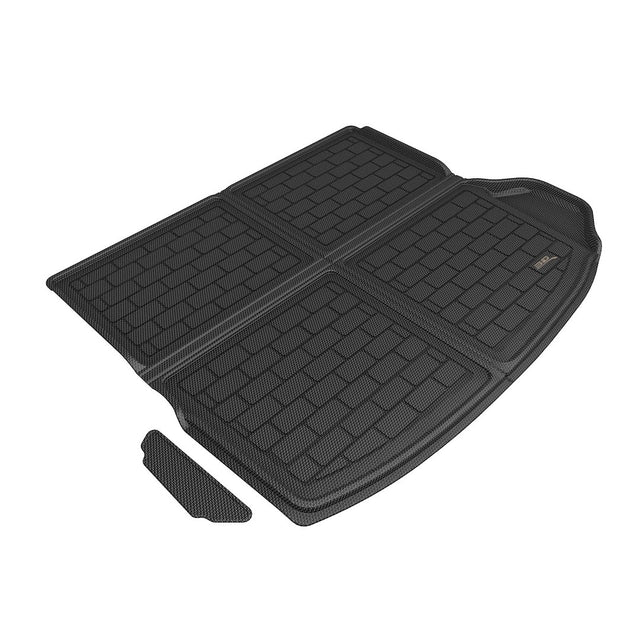 Product of 3D Mats M1JP0311309 Black Thermoplastic Rubber Of Carbon Fiber Texture Back Of 2nd Row Seat Cargo Area Liner 