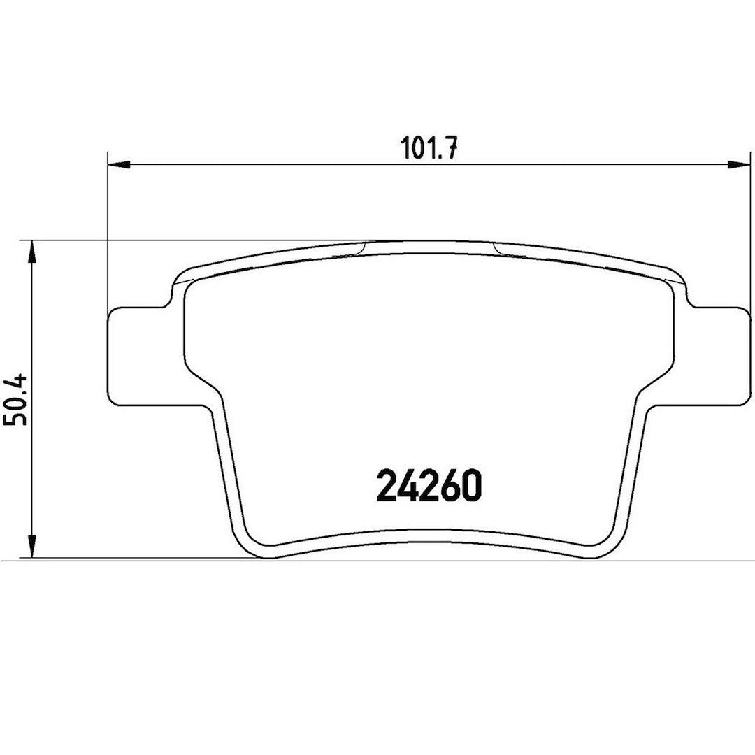 Product of Brembo P24063 Brake Pad - Set Of 4 