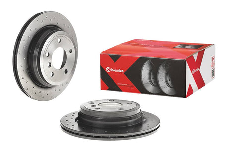 Product of Brembo 09B3382XC02 Xtra Vented Cross Drilled 1 Piece Brake Rotor 