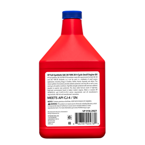 Vp Racing 2927 Oil||pn2927_4-Cycle_18oz_Back.Png||86||v452927||1837819