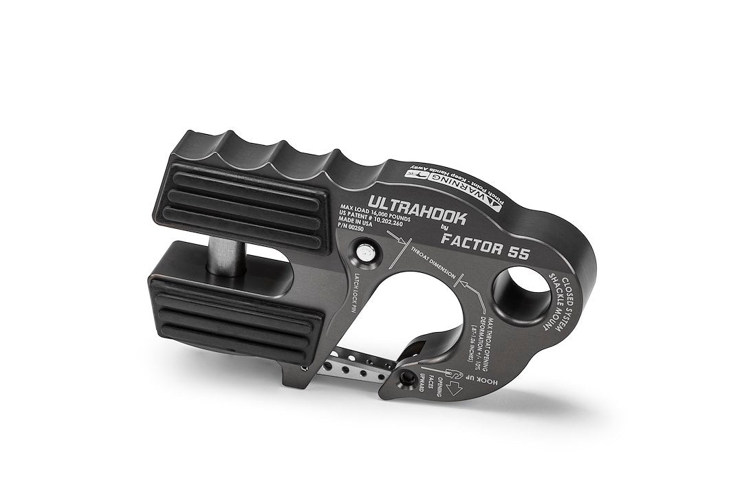 Factor 55 00250-06 Winch Clevis Hook||00250-06_Ultrahook_Grey.Jpg||85||fac0025006||1711937