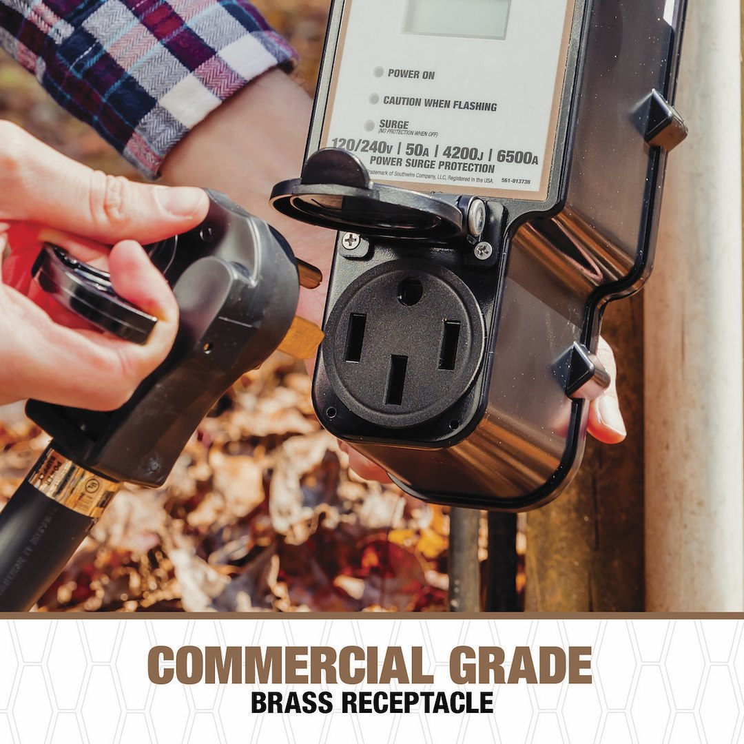 Product of SouthWire Corp. 34951 240 Volt 50 Amp Surge Protector 