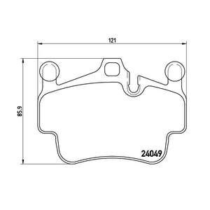 Product of Brembo P65014 Brake Pad - Set Of 4 