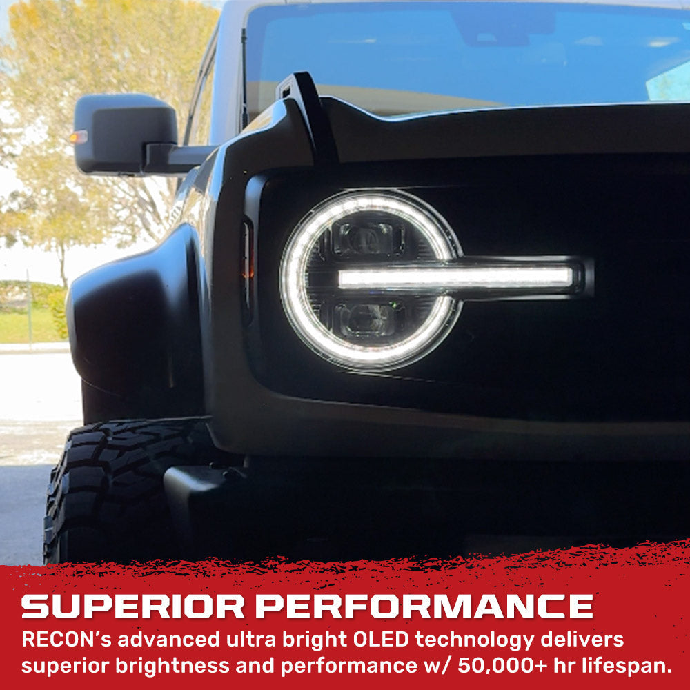 Product of Recon Accessories 264479bkwh Headlight Assembly