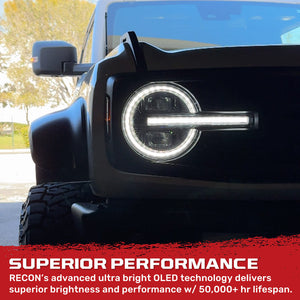 Product of Recon Accessories 264479bkwh Headlight Assembly