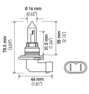 Product of Hella 9005 100w Headlight Bulb
