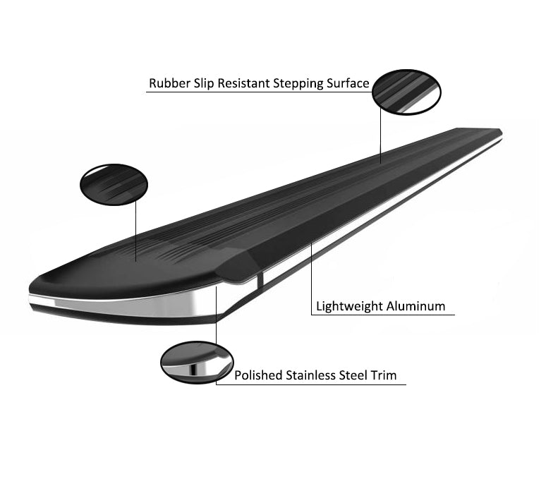 Product of Black Horse Offroad PR-CHTRBK Peerless Running Board 