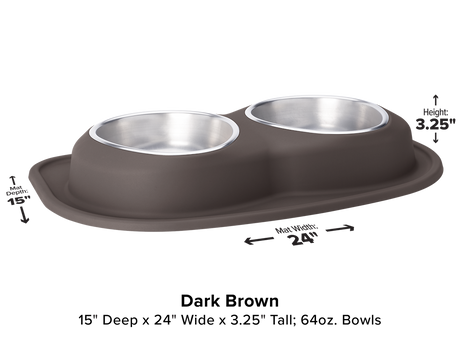 Weathertech (Usa) Dl6403db Pet Dish||petcomfort_Dl6401_Darkbrown.Png||85||w24dl6403db||1505742