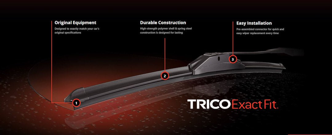 Trico Products Inc. 24-15b Windshield Wiper Blade||trico Exact Fit Beam.Jpg||87||t292415b||1604579