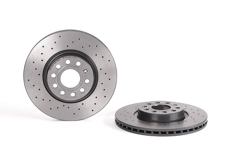 Product of Brembo 0997721XC02 Xtra Vented Cross Drilled 1 Piece Brake Rotor 