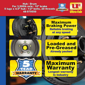 Ultra-Fab Products 48-979552 Trailer Brake Hub Assembly||48-979552_5.Jpg||90||u2948979552||1722303