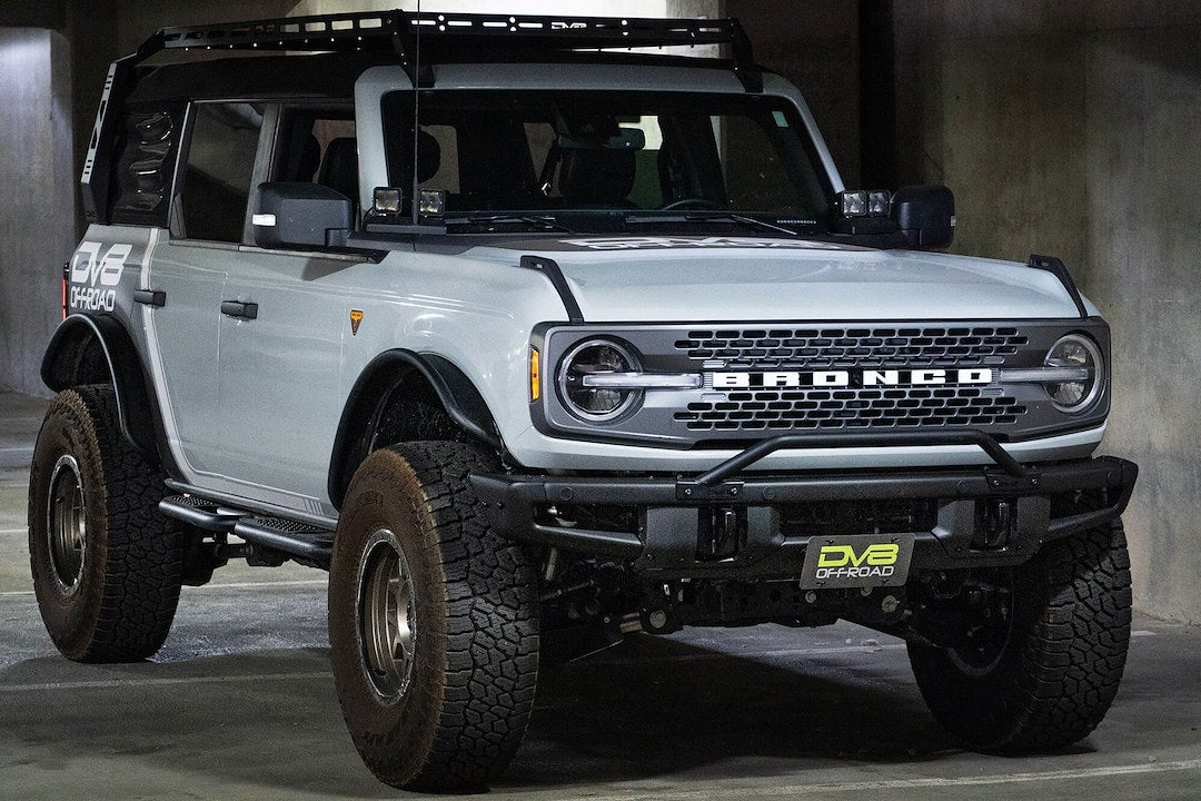 Dv8 Offroad Lpbr-01 License Plate Relocation Kit||ford-Bronco-Front-License-Plate-Bracket_2.Jpg||93||dv8lpbr01||1628030