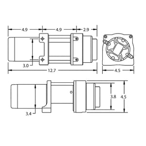 Product of Superwinch 1125270 2500 Pound ATV/ UTV Winch 