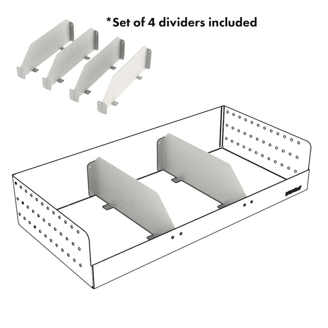 Rolacase Rsshl/D/6s Van Storage System Shelf Bin Divider||||85||rolrsshld6s||1916319