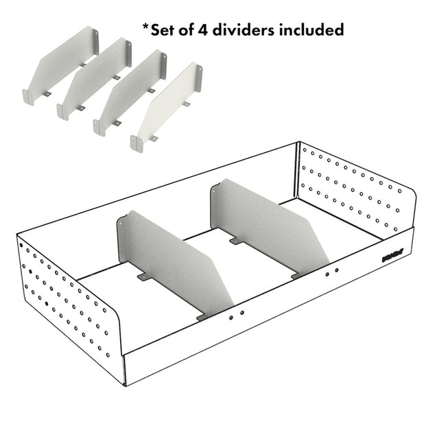Rolacase Rsshl/D/6s Van Storage System Shelf Bin Divider||||85||rolrsshld6s||1916319