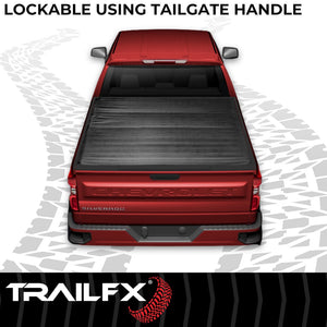 Product of TrailFX TFX Soft Rolling Soft Roll-Up TFX5209 Tonneau Cover 