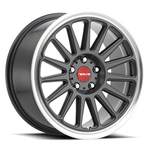 Product of Raceline 18x8.5 Gun Metal With Natural Lip Wheel - 5x4.72 Bolt Pattern 