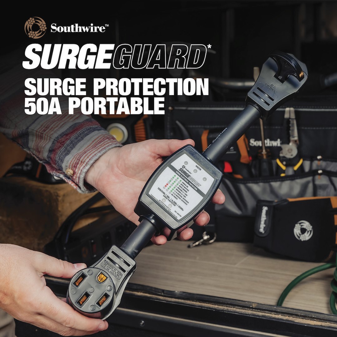 Product of SouthWire Corp. 44270 120/ 240 Volt 50 Amp Surge Protector 
