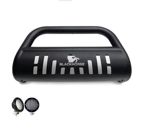 Product of Black Horse Offroad BBTY920A-SP-PLFB Bull Bar  with skid plate 