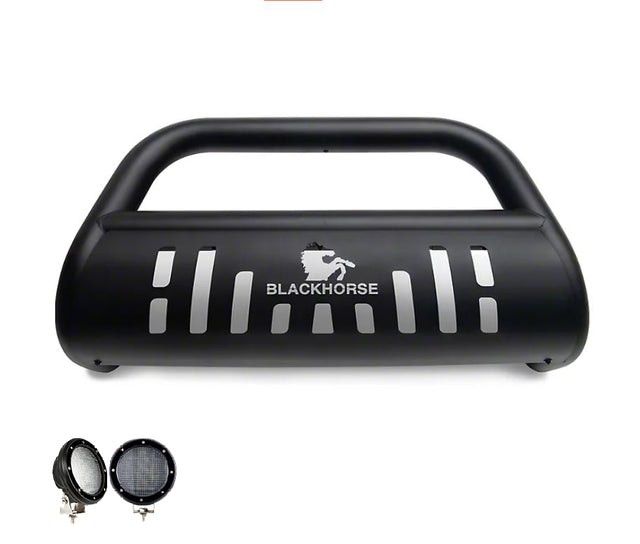 Product of Black Horse Offroad BBTY920A-SP-PLFB Bull Bar  with skid plate 