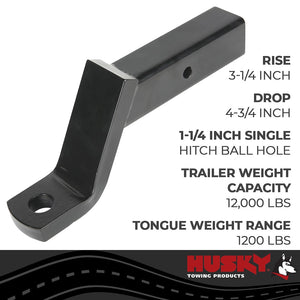 Product of Husky Towing 33005 2-1/2 Inch Receiver Trailer Hitch Ball Mount 