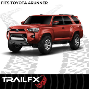 Product of TrailFX B0041T Bull Bar Black Matte Titanium Powder Coated 3 Inch Yes with skid plate 
