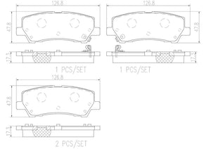 Product of Brembo P24205N Brake Pad - Set Of 4 