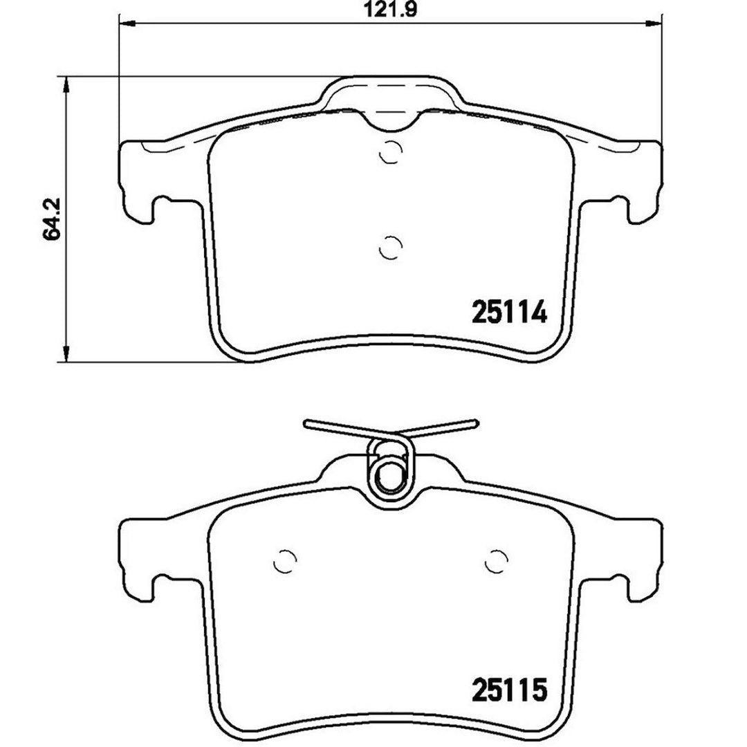 Product of Brembo P36026 Brake Pad - Set Of 4 