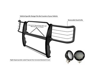 Product of Black Horse Offroad 17TU26MA-PLFB Grille Guard  