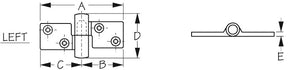 Sea Dog 205270-1 Boat Door Hinge||205270-1_1.Jpg||86||sdg2052701||1041431