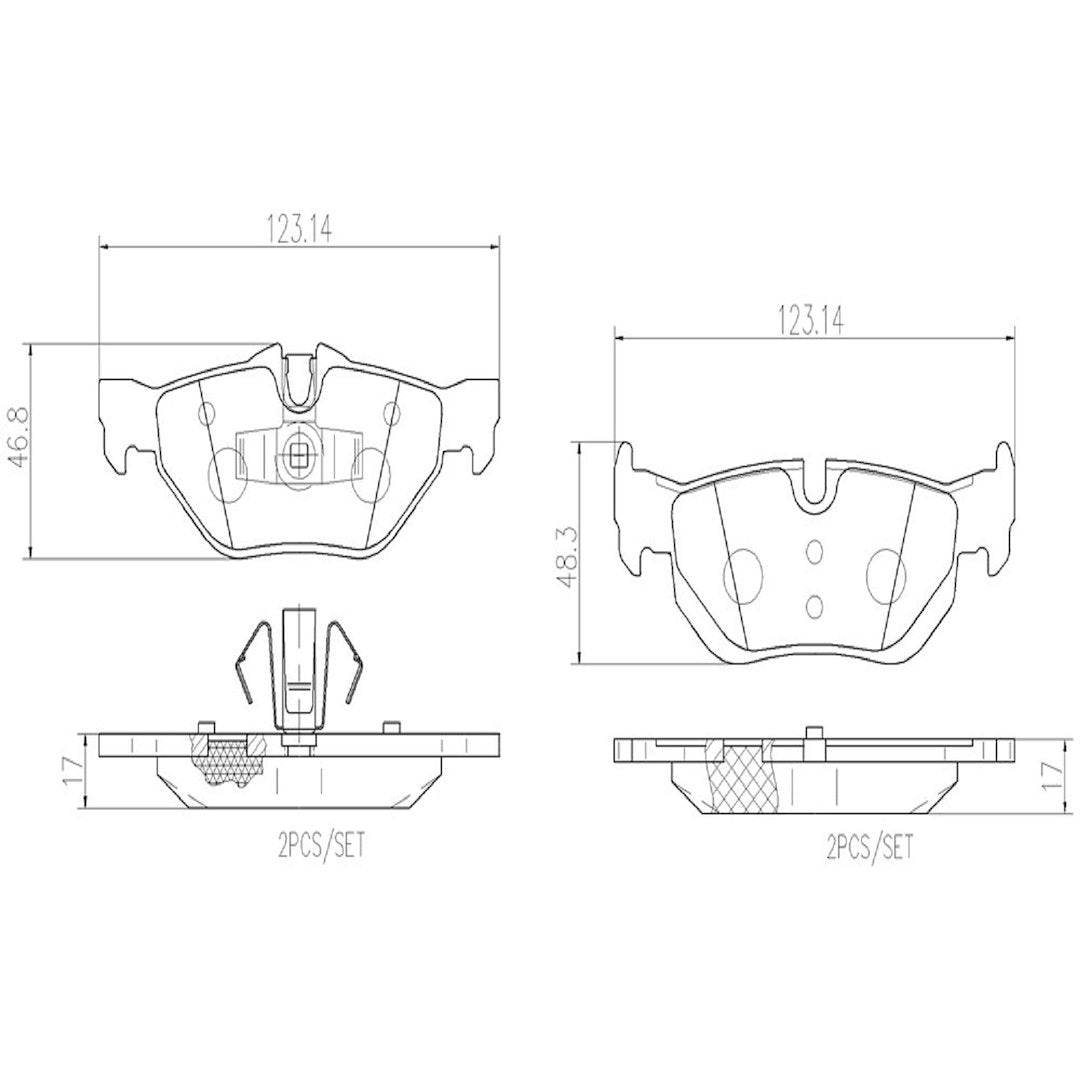 Brembo P06038n Brake Pad||p06038n_Drw.Jpg||91||brmp06038n||1752234