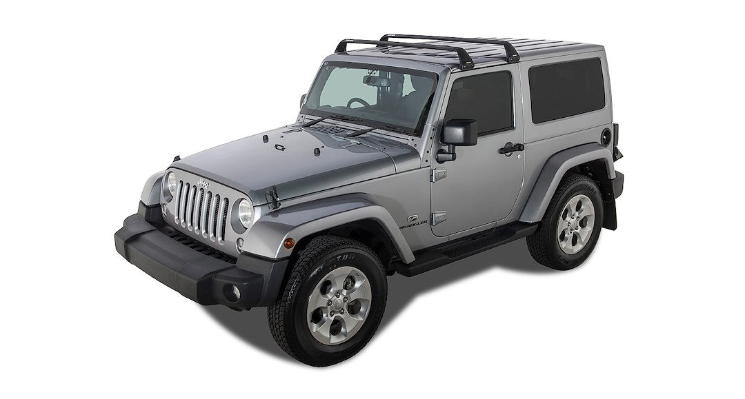Product of Rhino-Rack USA SG60 49.4 Inch Front Bar/ 50-1/2 Inch Rear Bar Black Roof Rack Cross Bar - Set Of 2 