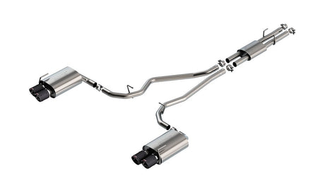Product of Borla 140821CF ATAK ® Series Cat Back System Dual Exhaust System Kit 