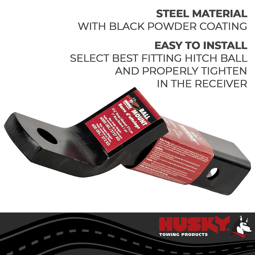 Product of Husky Towing 31360 2 Inch Receiver Trailer Hitch Ball Mount 