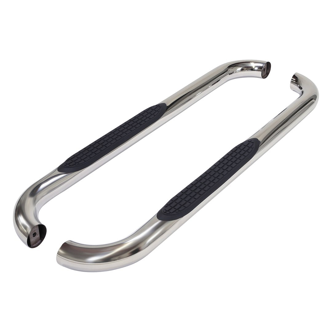 Product of TrailFX A0042S TFX Round Tube Side Steps Nerf Bar With Surface Steps 