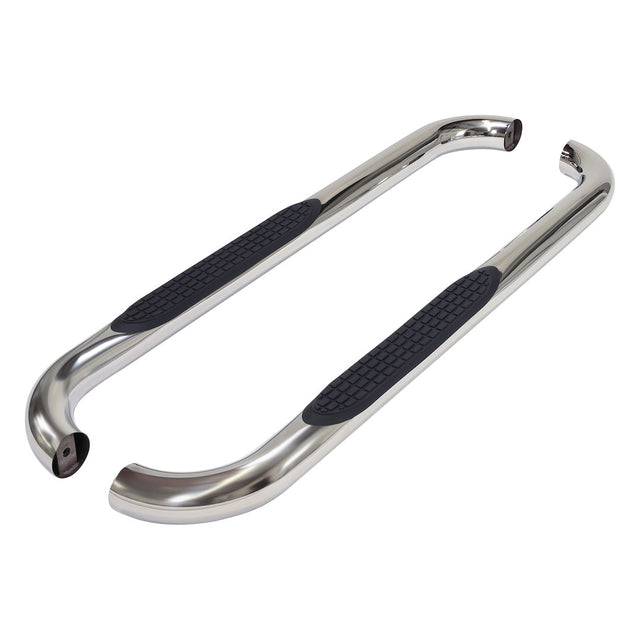Product of TrailFX A0042S TFX Round Tube Side Steps Nerf Bar With Surface Steps 