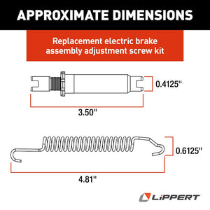 Product of Lippert Components 136453 Trailer Brake Hardware Kit