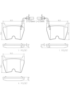 Brembo P85078n Brake Pad||||88||brmp85078n||2009077