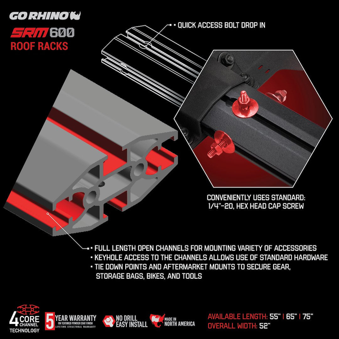 Product of Go Rhino 5936075t Roof Rack