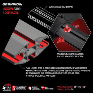 Product of Go Rhino 5936075t Roof Rack