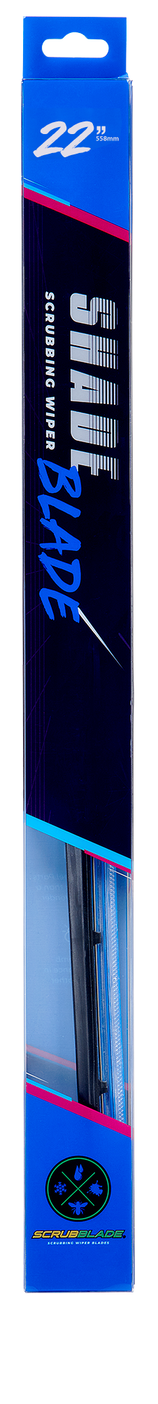 Scrubblade Cbb2200 Windshield Wiper Blade||blazin Blue 22 Front.Png||87||scrcbb2200||1522818