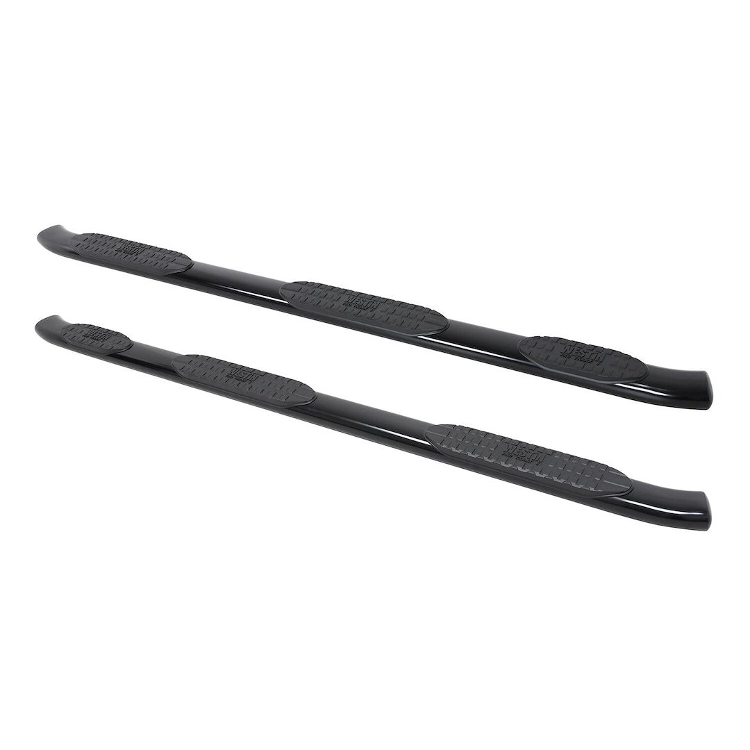 Product of Westin Automotive 21-534695 Black Powder Coated Oval Nerf Bar - Truck Wheel To Wheel 