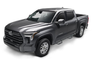 Product of N-Fab T0798CC-6-TX Black Matte Textured Powder Coated Round Nerf Bar - Truck Wheel To Wheel 