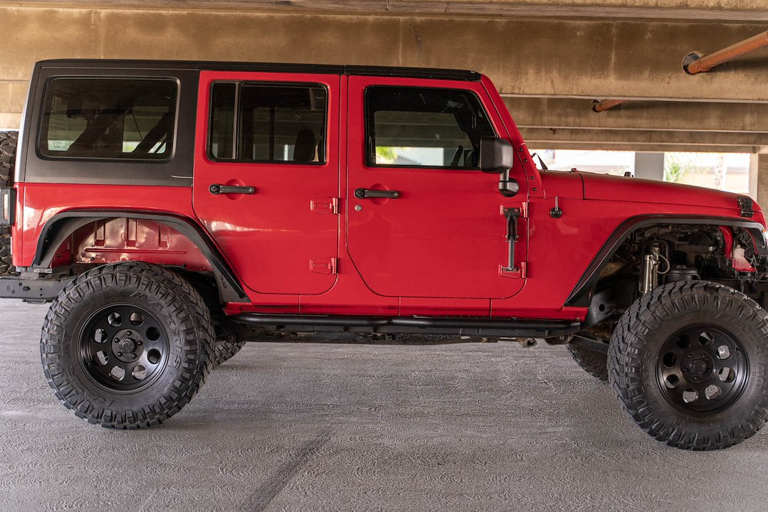 Product of DV8 Offroad SRJK-08 OE Plus Nerf Bar With Surface Steps 