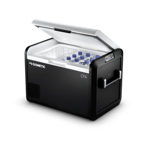 Product of Dometic Outdoor Division 53 Liter/ 83 Can Storage Volume Single Compartment Adjustable For Refrigerator Or Freezer Function , Gray 