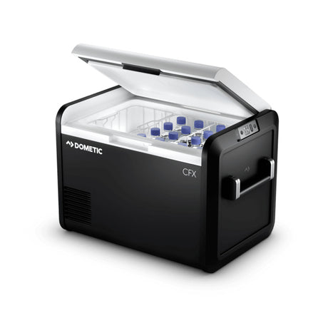 Product of Dometic Outdoor Division 53 Liter/ 83 Can Storage Volume Single Compartment Adjustable For Refrigerator Or Freezer Function , Gray 
