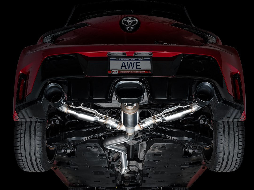 Product of AWE Tuning 3020-53472 Track Edition Cat-Back System Single Exhaust System Kit 