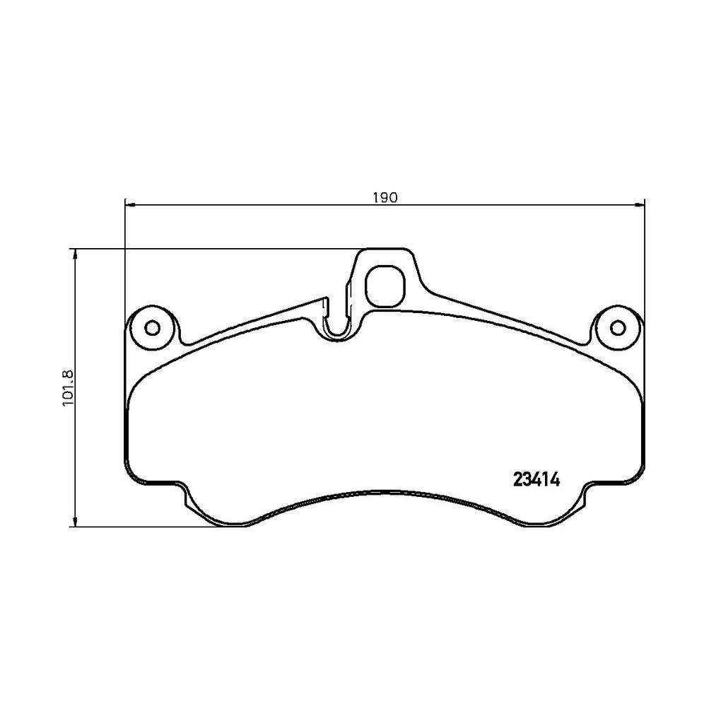 Product of Brembo P65032 Brake Pad - Set Of 4 