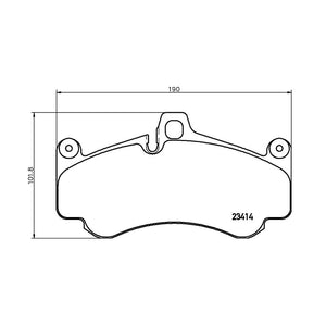Product of Brembo P65032 Brake Pad - Set Of 4 